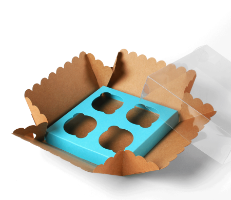 Box for 4 Cupcakes