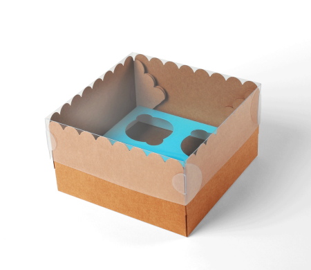 Caja para 4 Cupcakes