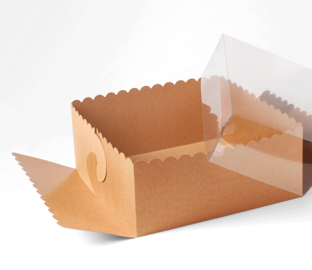 Caja para Tartas y Pasteles, con Tapa Transparente