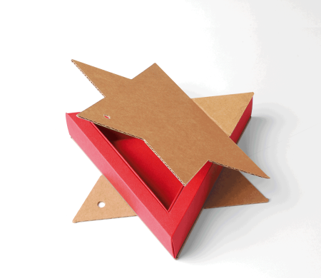 Caja Regalo en Forma de Estrella Ideal para Navidad