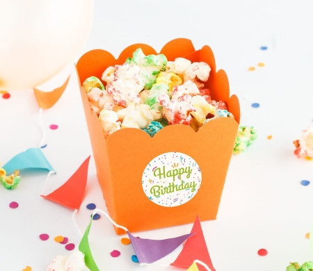 Boîte à pop-corn pour fêtes et évènements