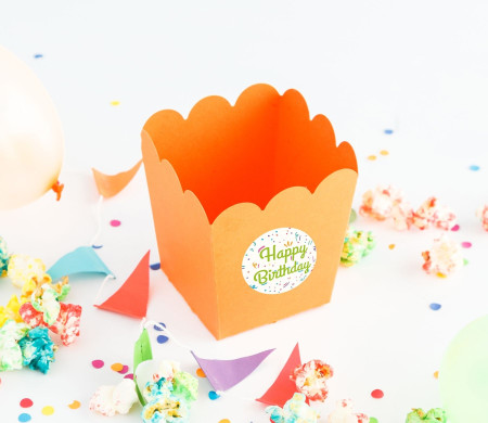 Scatola da Pop Corn per Feste ed Eventi