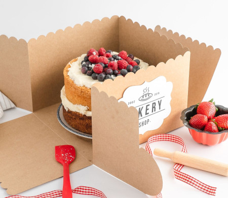 Scatola per Torte con Coperchio Trasparente