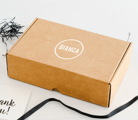 Boîte d’expédition auto-montable sans scotch | Microcannelure