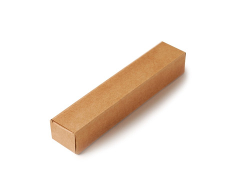 Elongated carboard makeup box