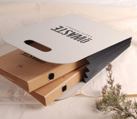 Original Cardboard Bag with Coloured Pleats