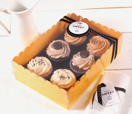 Box for 6 Cupcakes, Muffins or Biscuits