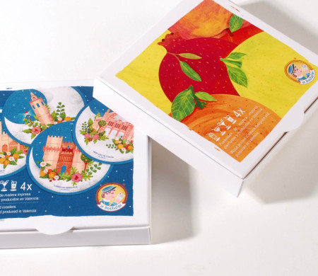 Boîte cadeau plate et colorée Personnalisée | SelfPackaging