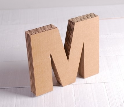 Uppercase Cardboard Letters