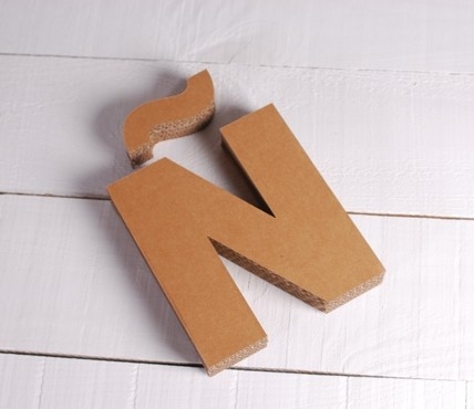 Small Uppercase Cardboard Letters - SelfPackaging