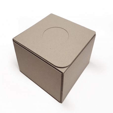 Caja automontable de cartón 100% reciclado
