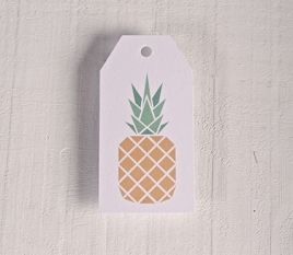 Printed labels Pineapple