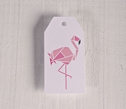Printed labels Flamingo
