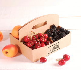 Cardboard box for berries.