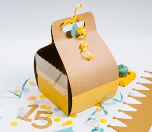 Caja para tarta de cumpleaños 