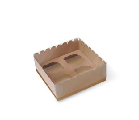 Caja para 4 Cupcakes