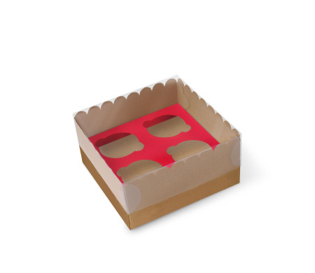 Caja para 4 Cupcakes