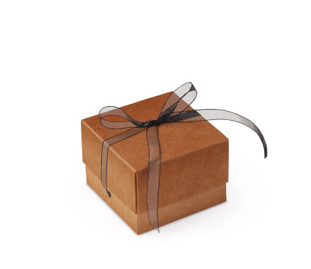 Graziosa Scatola Regalo con Coperchio e Fiocco Decorativo 