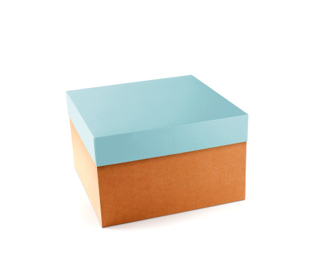 Caja para sombreros. De fácil montaje y disponible en 3 tamaños.