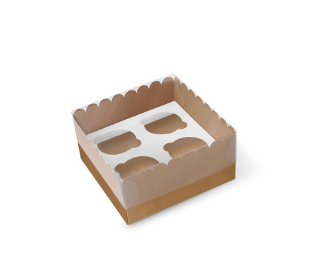 Caja para 4 Cupcakes