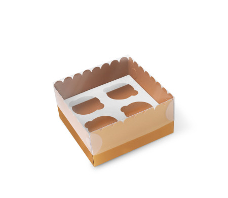 Caja para 4 Cupcakes