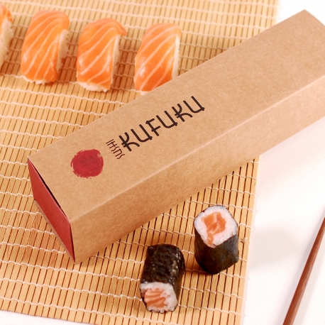 Längliche Schachtel für Sushi