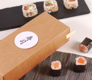 Scatola rettangolare sushi
