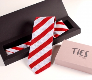 Elongated box for neck-ties