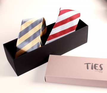 Rechteckige Schachtel für Krawatten