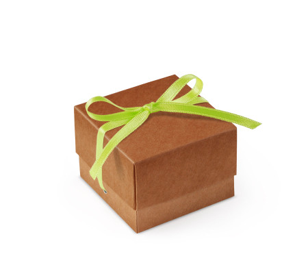Graziosa Scatola Regalo con Coperchio e Fiocco Decorativo 