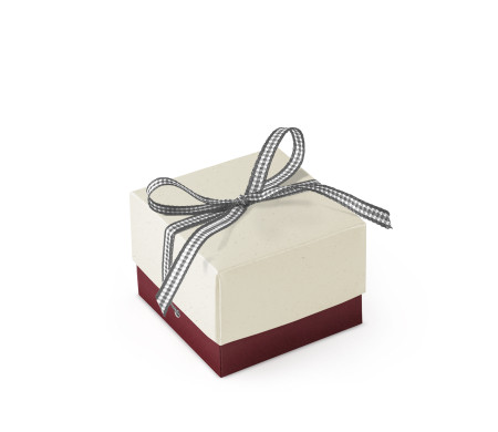 Graziosa Scatola Regalo con Coperchio e Fiocco Decorativo 