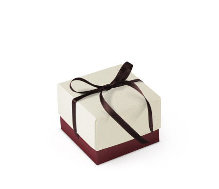 Graziosa Scatola Regalo con Coperchio e Fiocco Decorativo 