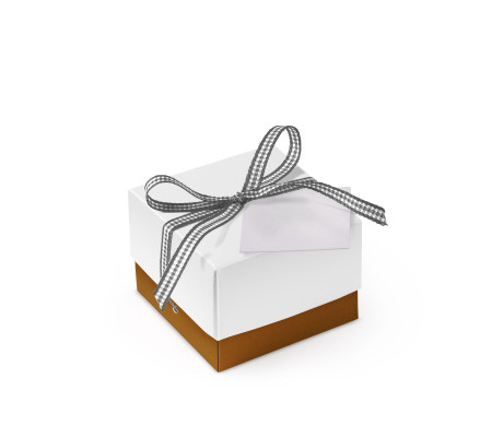 Graziosa Scatola Regalo con Coperchio e Fiocco Decorativo 