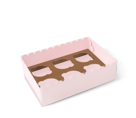 Scatola per 6 Cupcake, Muffin o Biscotti