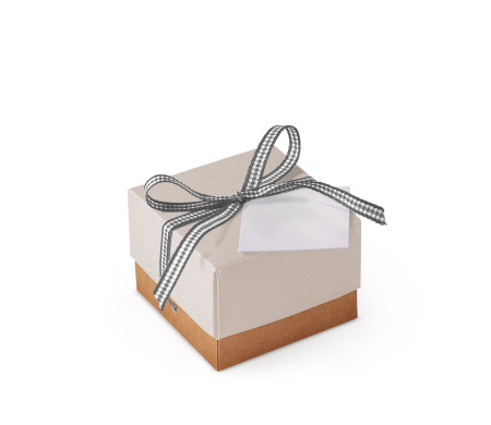 Graziosa Scatola Regalo con Coperchio e Fiocco Decorativo 
