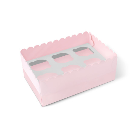 Scatola per 6 Cupcake, Muffin o Biscotti