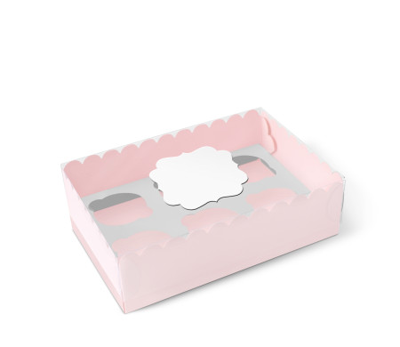 Caja para 6 Cupcakes, Magdalenas o Cookies