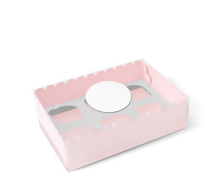 Scatola per 6 Cupcake, Muffin o Biscotti