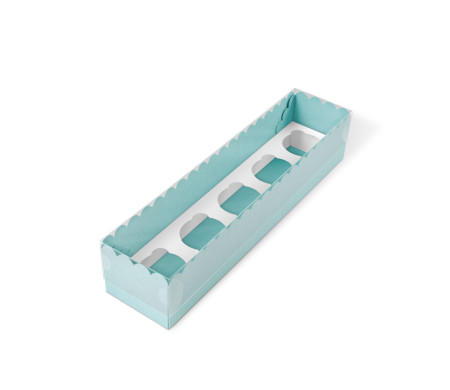 Boîte carton à 5 cupcakes