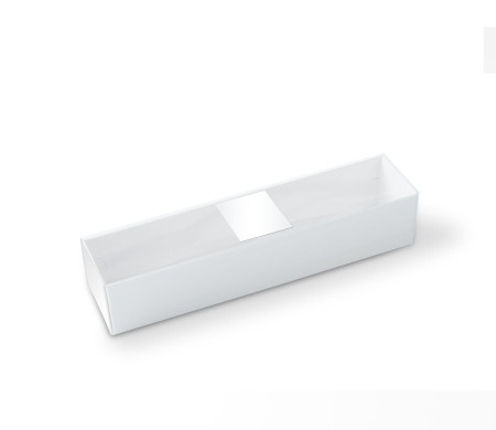 Macaron box with a Clear Plastic Strip