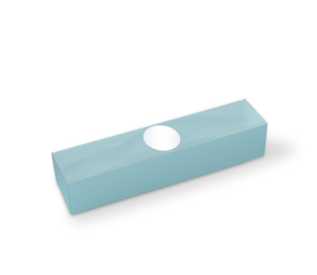 Macaron box with a Clear Plastic Strip