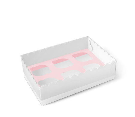 Scatola per 6 Cupcake, Muffin o Biscotti