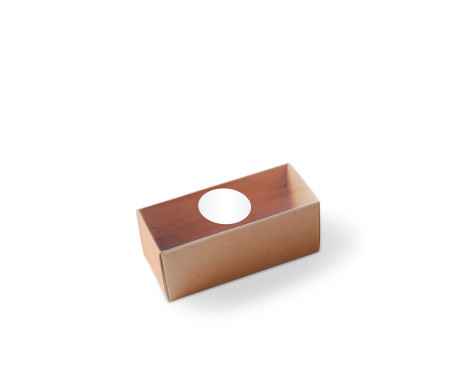 Macaron box with a Clear Plastic Strip